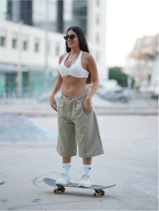 מכנסיים מחוייטים- ירוק בהיר
