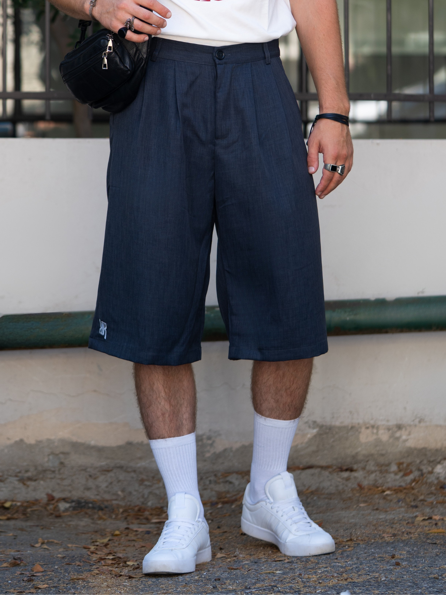 מכנסיים מחוייטים- כחול כהה